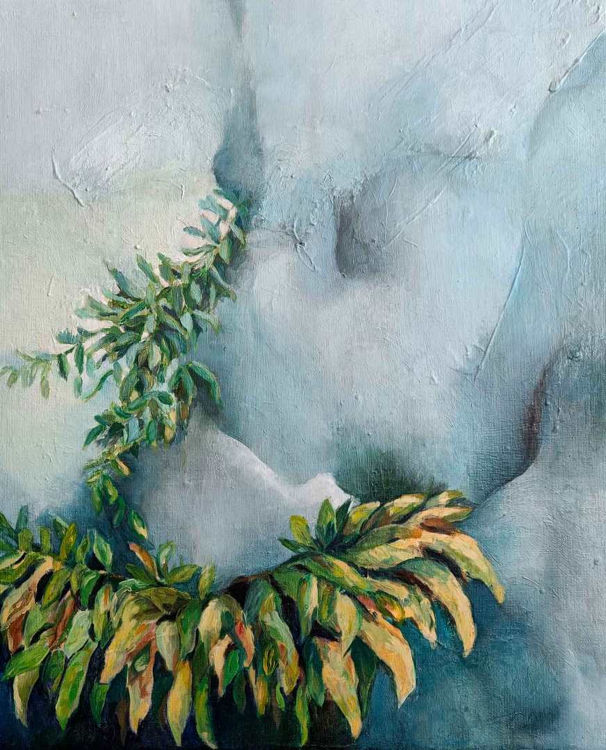 Herkkyys, 2022. Öljyväri kankaalle, 46cm x 38cm.